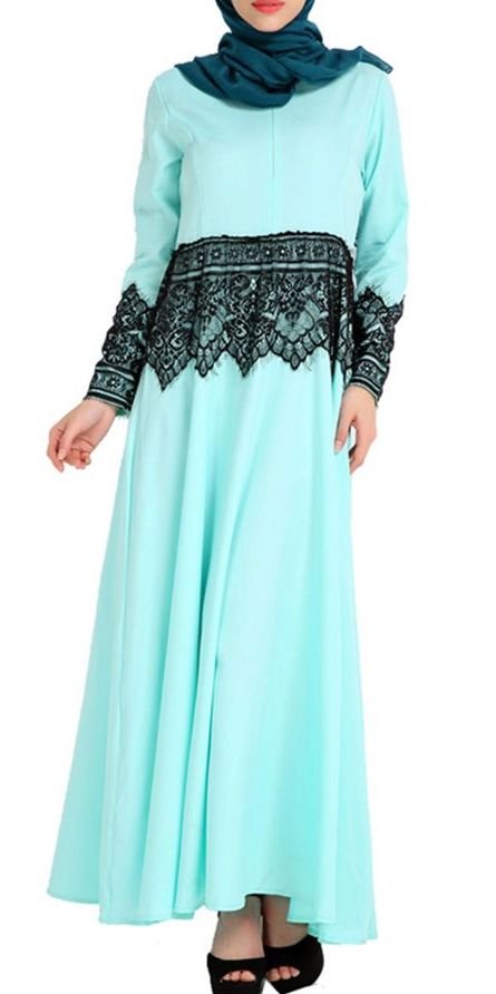 Lace Caftan Dress for Muslim-Women