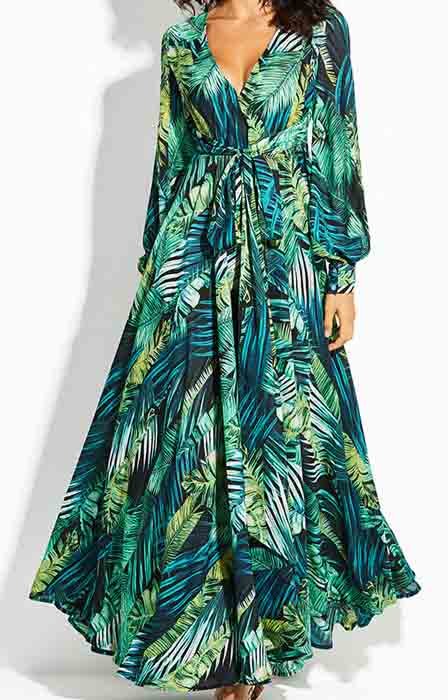 Chiffon maxi-jurk leverancier en groothandel