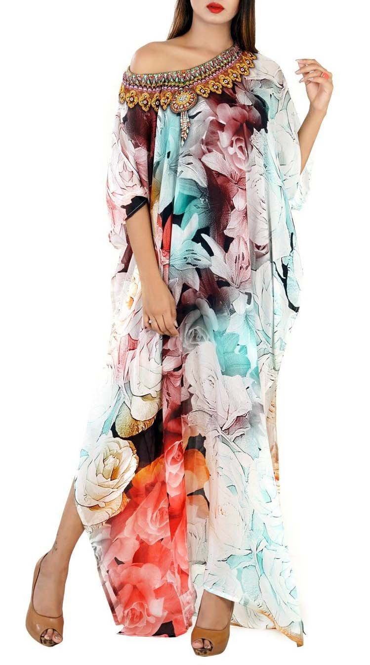 chiffon caftan