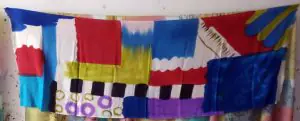 Wool & Silk Hand Painted Scarf & Shawls
