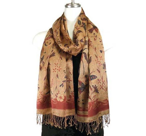 Modal Silk Print Shawls | Floral and Paisley Scarf