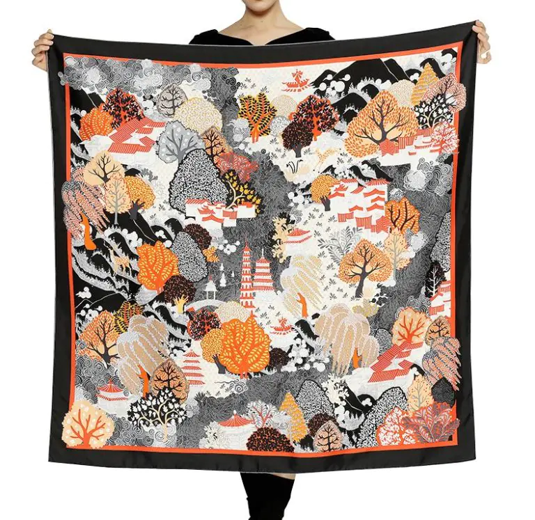 Custom Printed Silk Scarves | Hand Painted Silk Shawls