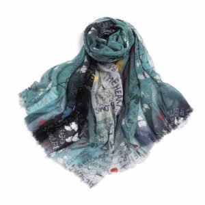 Fabricants de foulards en laine imprimés numériques