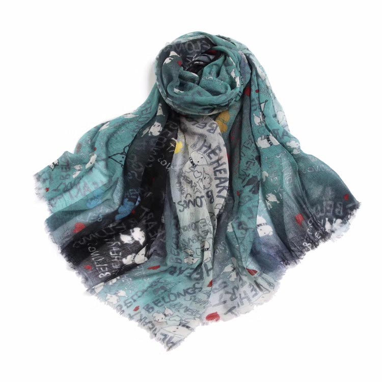Fabrikanten van digitale bedrukte wollen sjaals