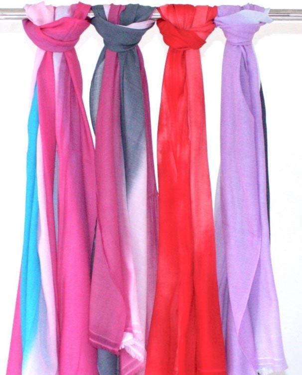 Поставщики шарфов и шалей из модального хлопка с эффектом омбре
