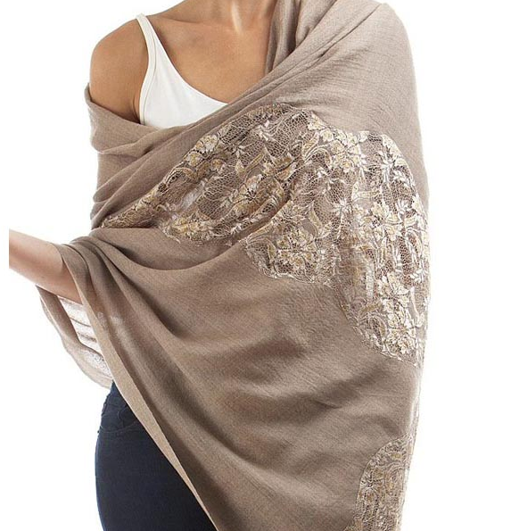 Golden Lace Shawl