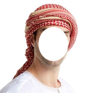 العمائم العربية المطبوعة للرجال