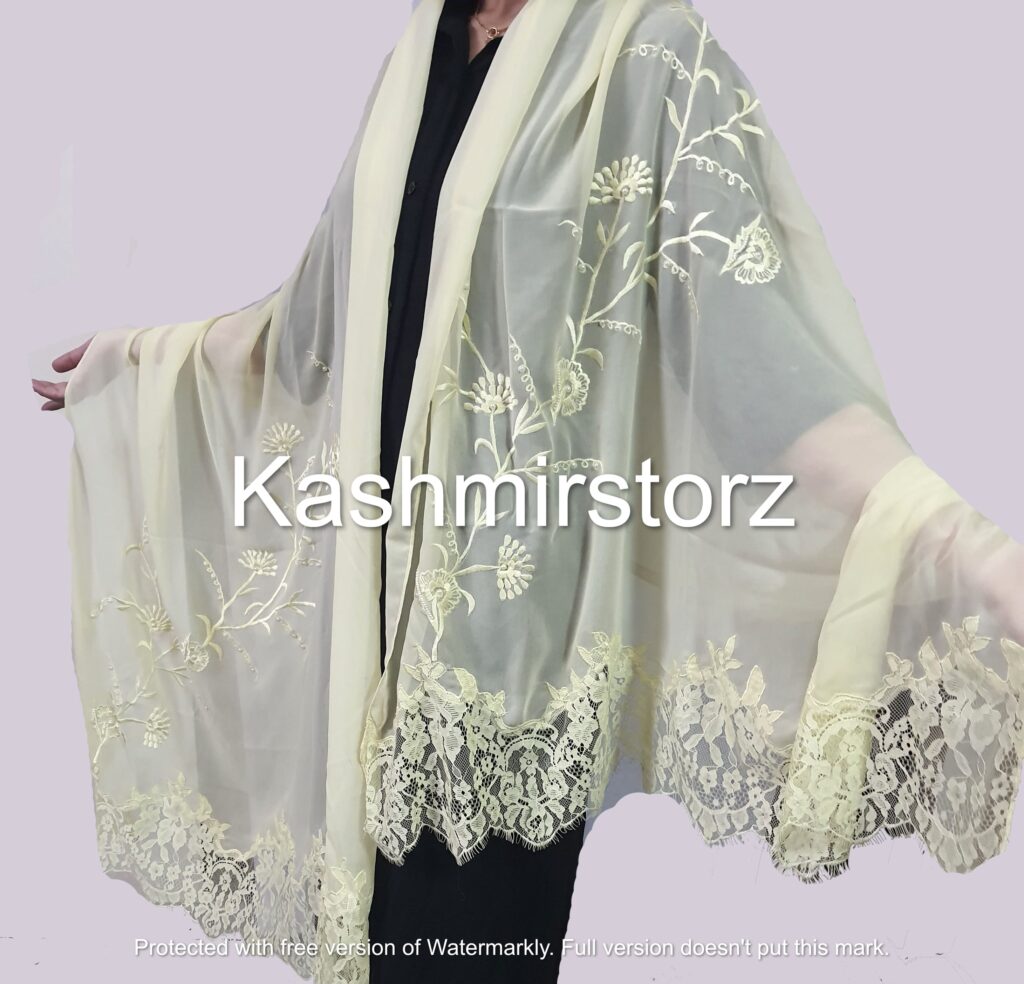 Embroidered Lace Shayla and Designer Hijab Scarves