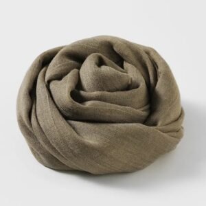 brown linen scarf