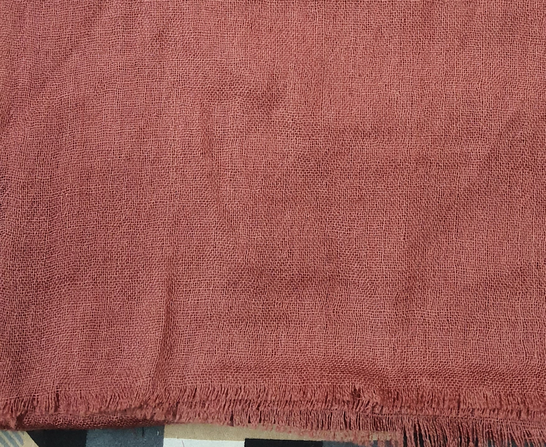 net weave wool scarf