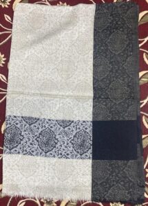 bufanda de lana con estampado de cachemira