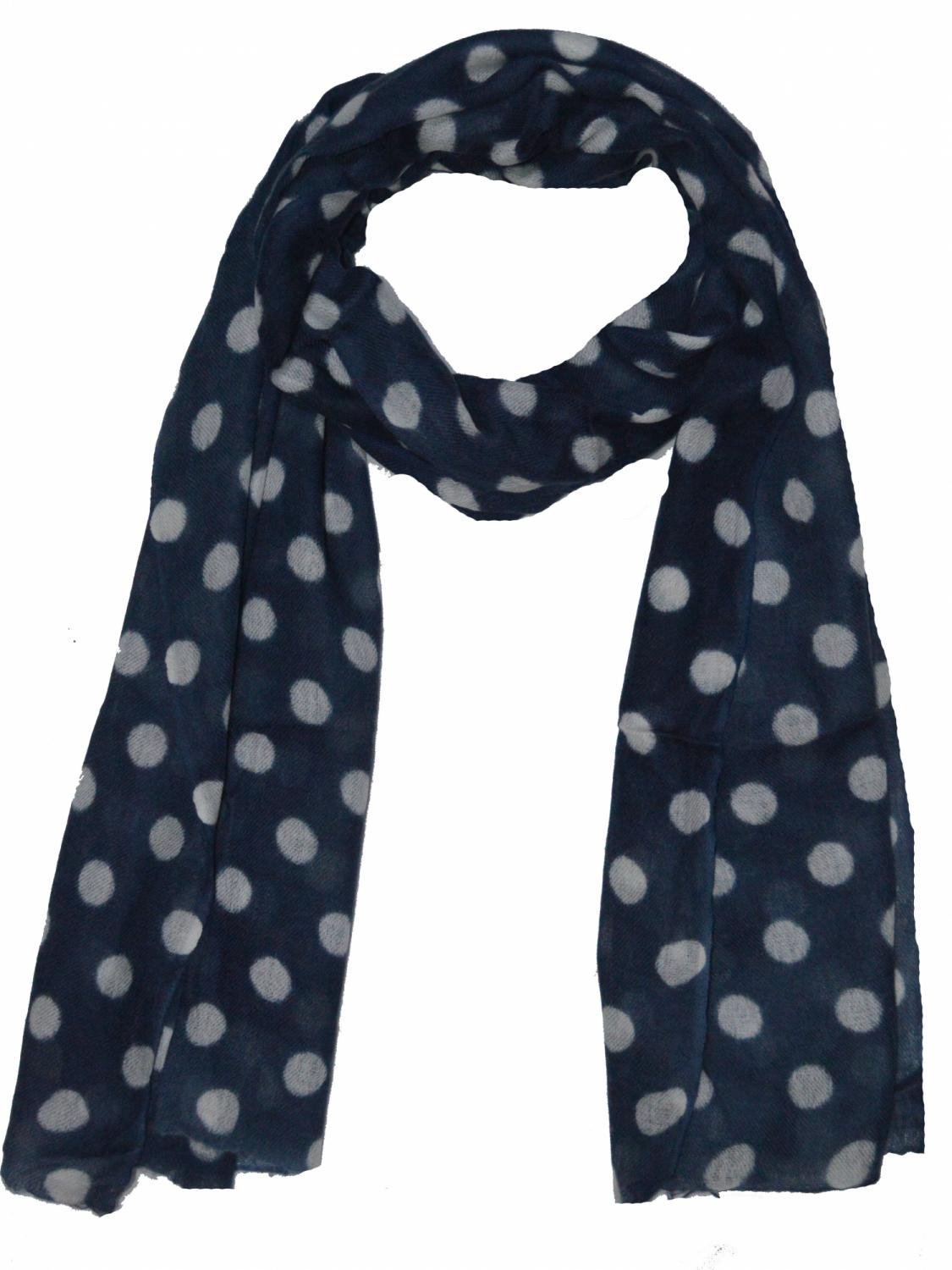 wool polka dot scarf