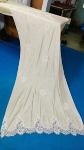 Xale de Renda Creme