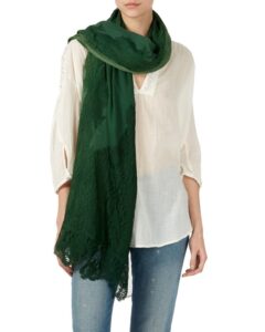 green lace scarf
