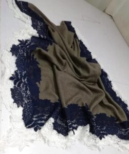 lace neck scarf