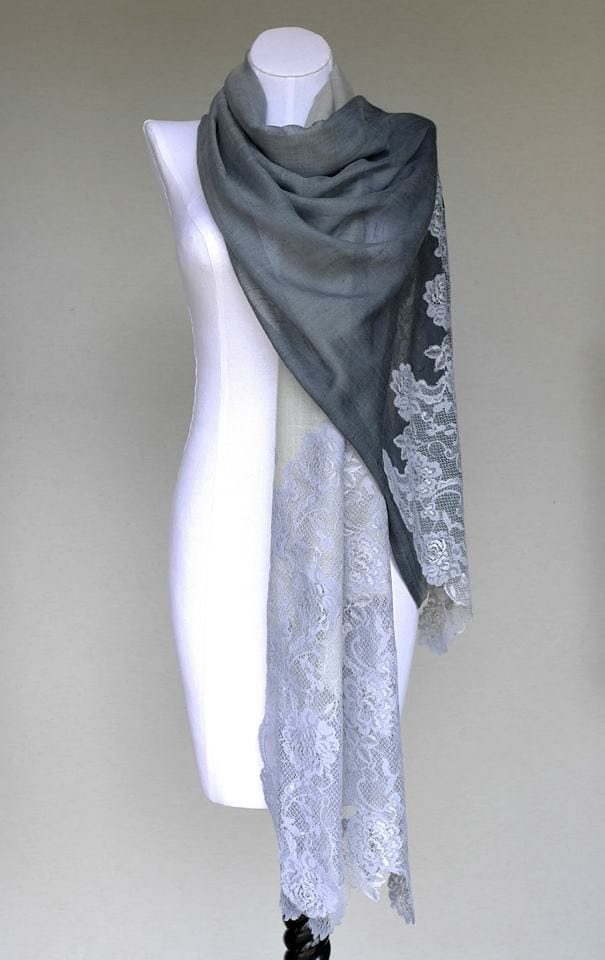 lace pashmina shawls