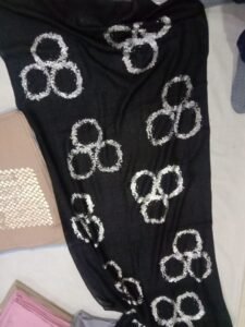 long silver scarf