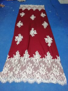 red lace shawl