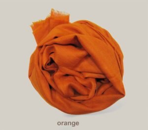 orange cashmere scarf