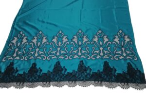 Embroidered Silk Lace Shawl