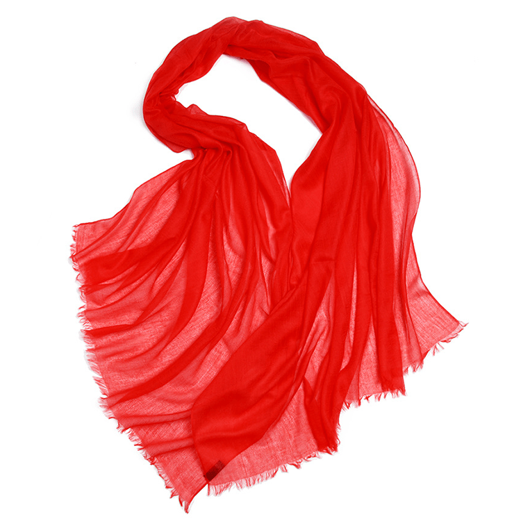 bufanda de cachemira roja 