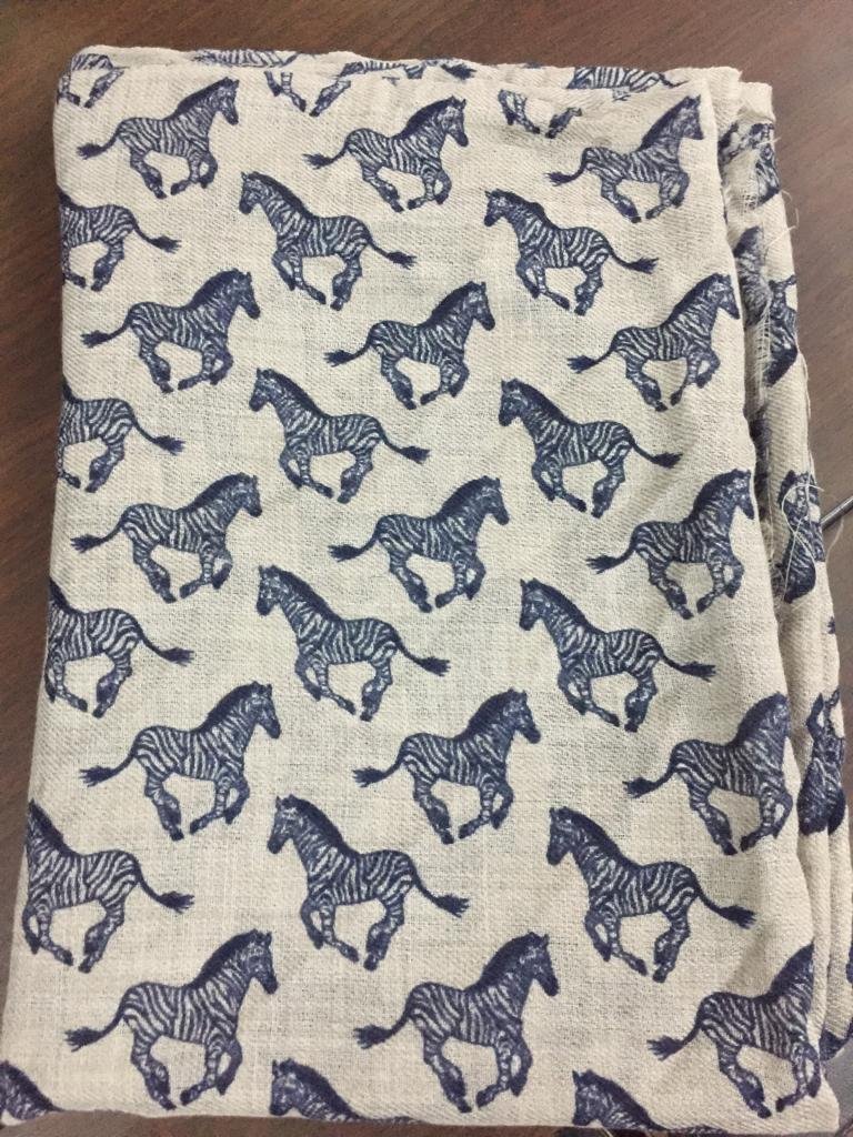 Sjaal met paardenprint 