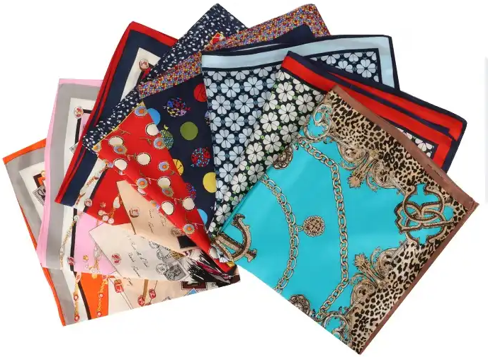 Big Printed Cotton Head Scarves for Women