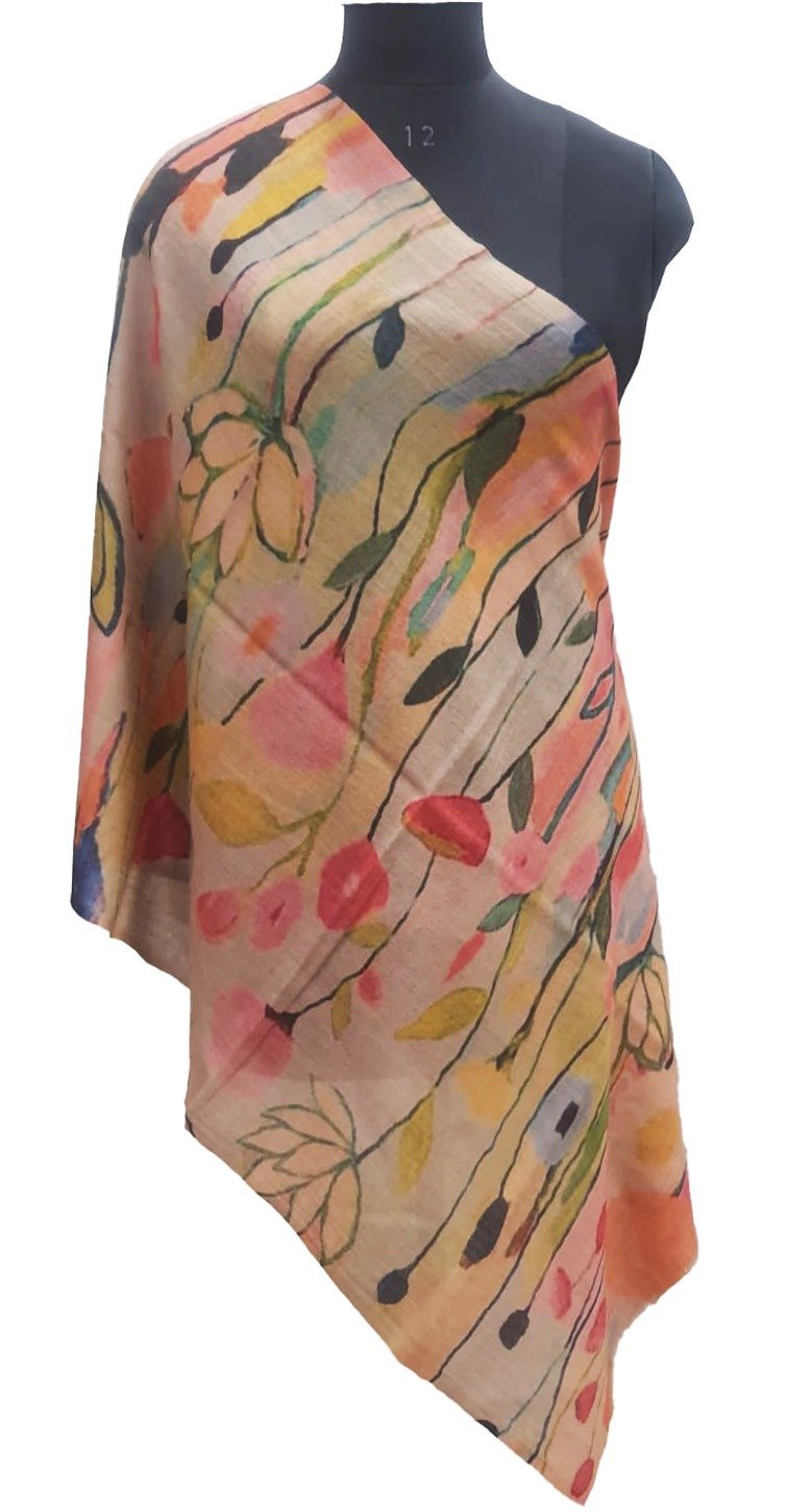 châle imprimé floral
