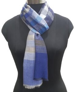 Sciarpa da uomo in seta e lana