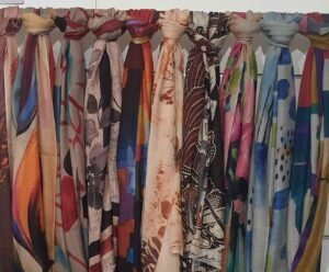 digital printed wool scarf for brands