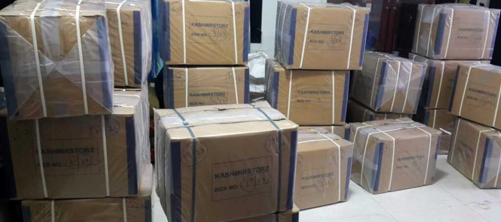 premium pashmina export shipment via DHL UPS