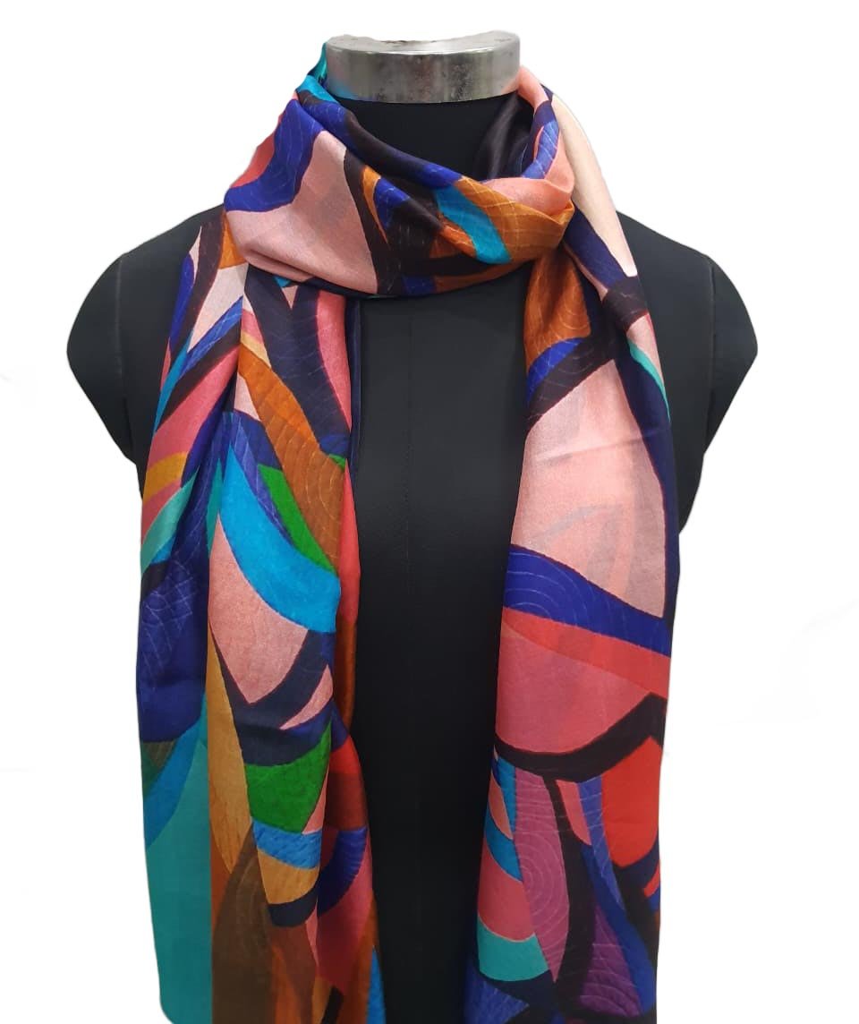 digital print wool silk scarf bulk production