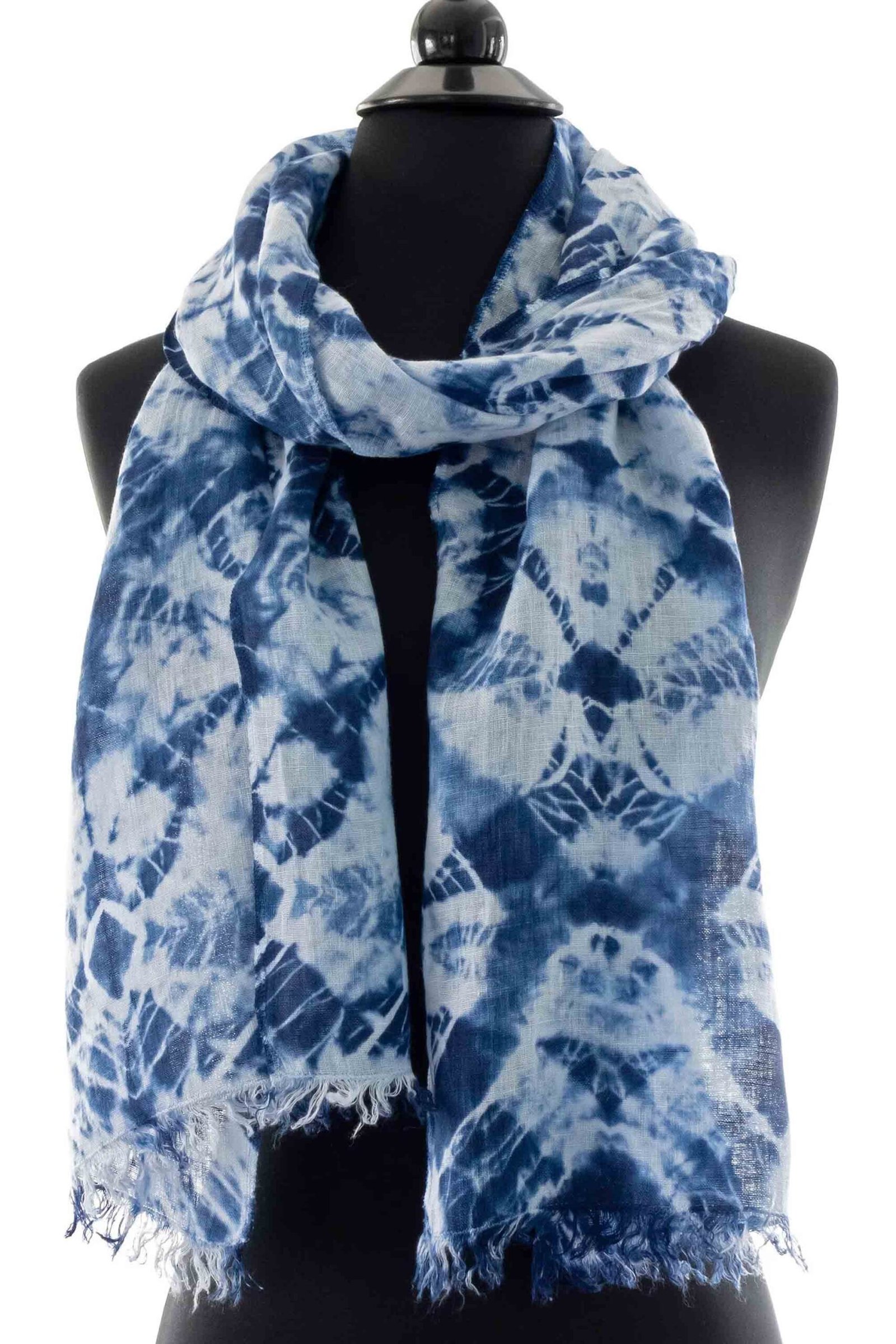Sciarpe tie-dye in lana Shibori all’ingrosso