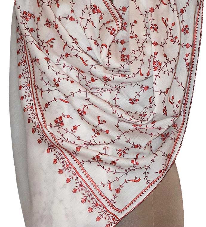 Bestickter Pashmina Schal Handarbeit Großhandel